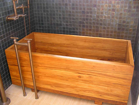 japanese ofuro wooden bathtub